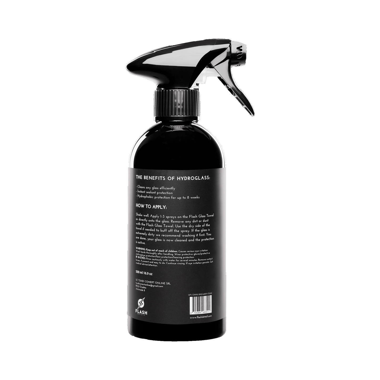 HYDROGLASS 500ml - CERAMIC GLASS SEALANT