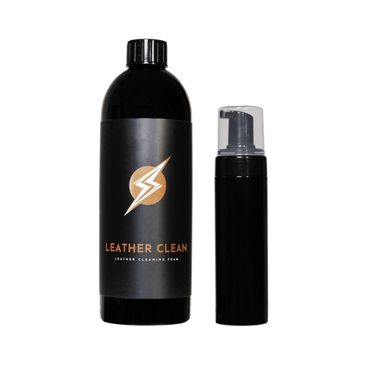 LEATHER CLEAN 1L - LEATHER CLEANING FOAM (FREE FOAM BOTTLE)